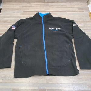 Carolina Panthers Full Zip Fleece Jacket/Coat Men's Size XL Logo